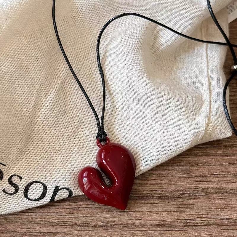 High-end black rope neckband pendant
