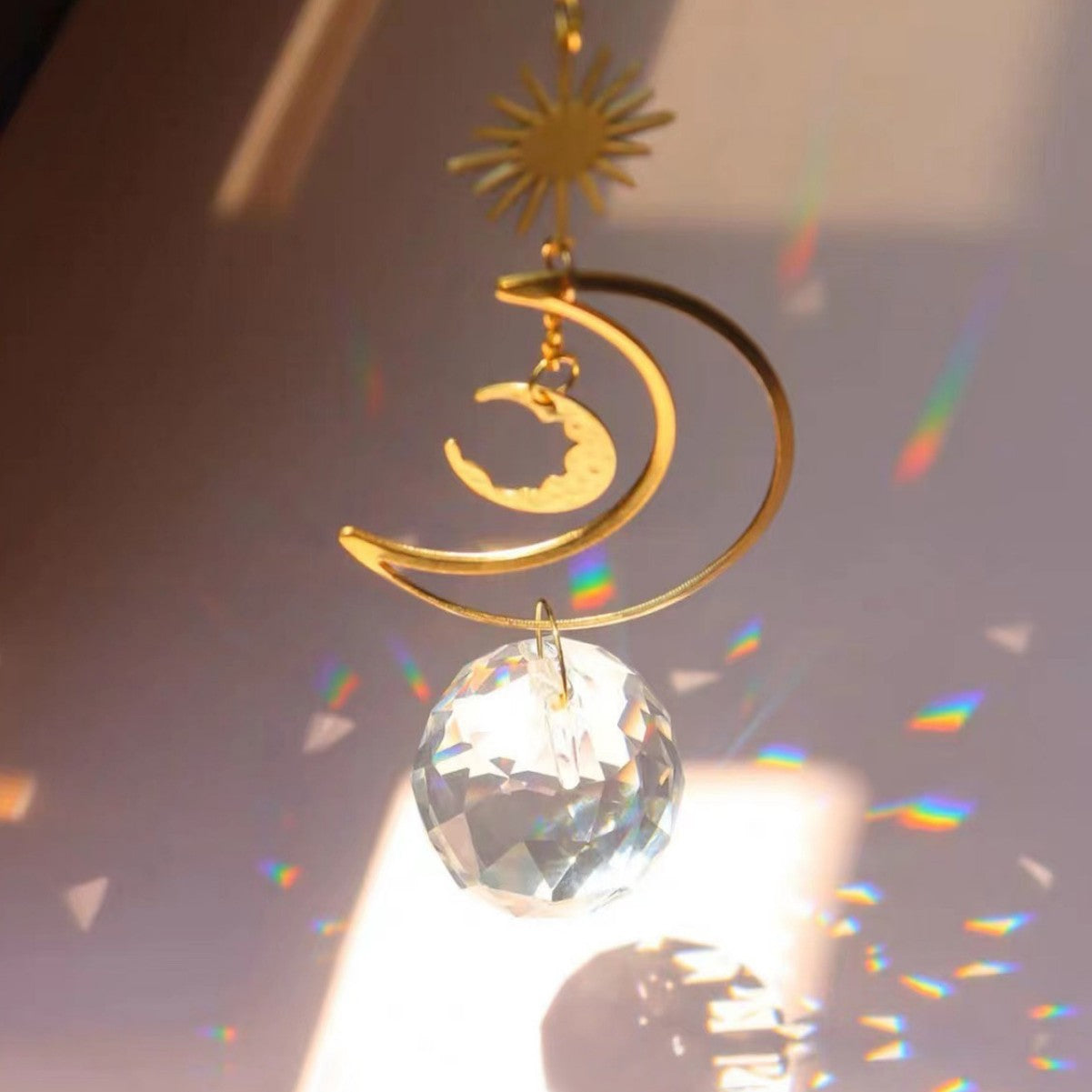 Metal wind chime pendant necklace