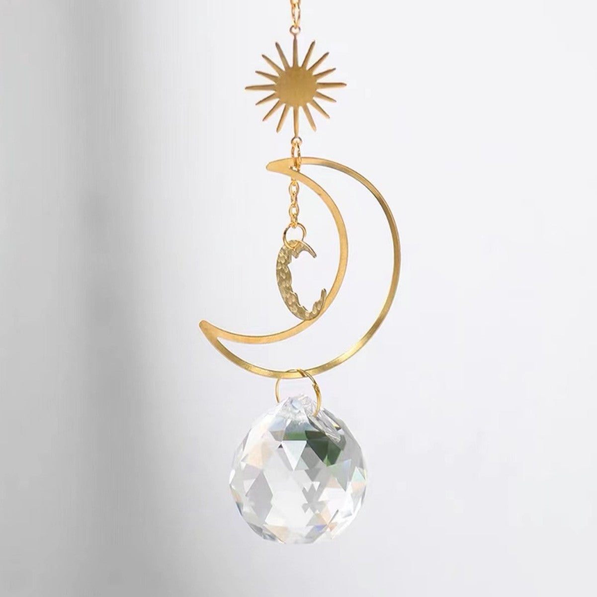 Metal wind chime pendant necklace