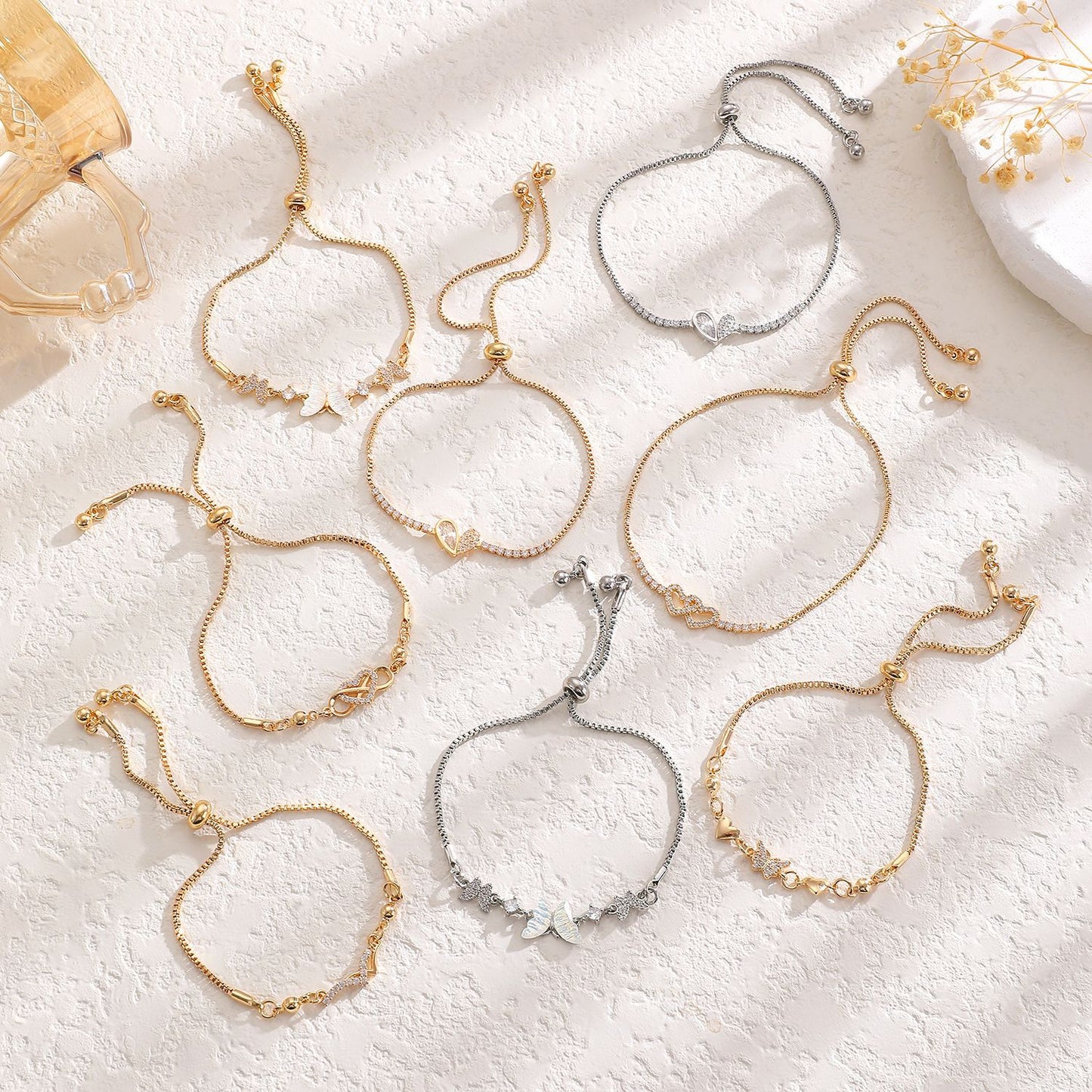 Butterfly Heart Bracelet for Women