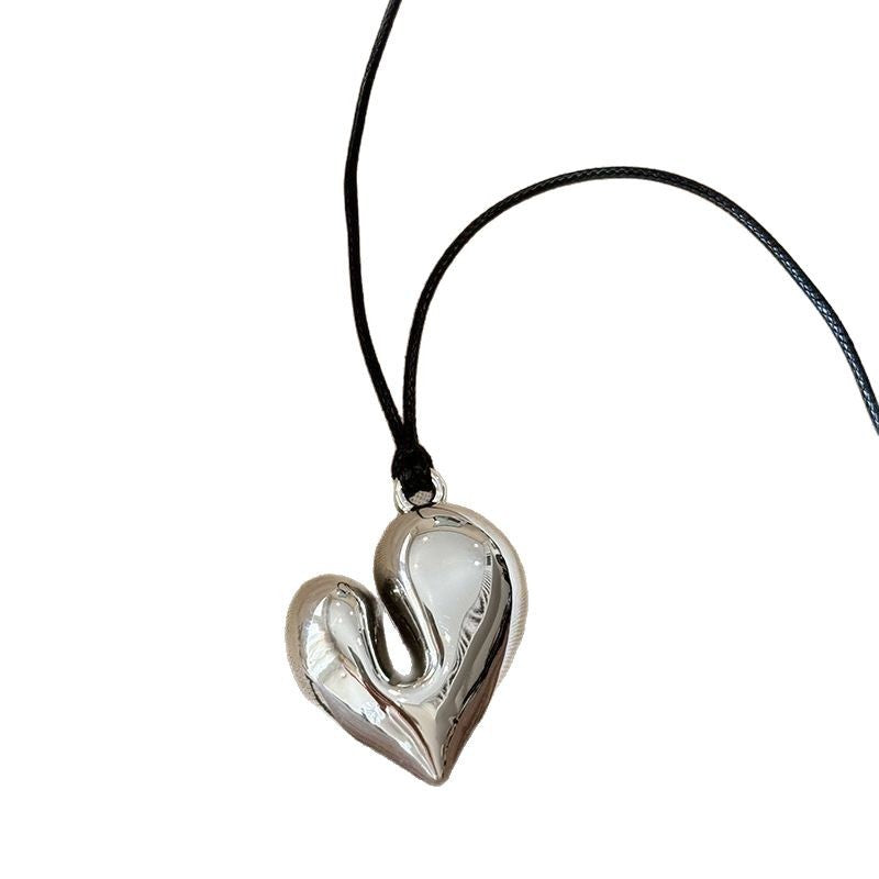 High-end black rope neckband pendant