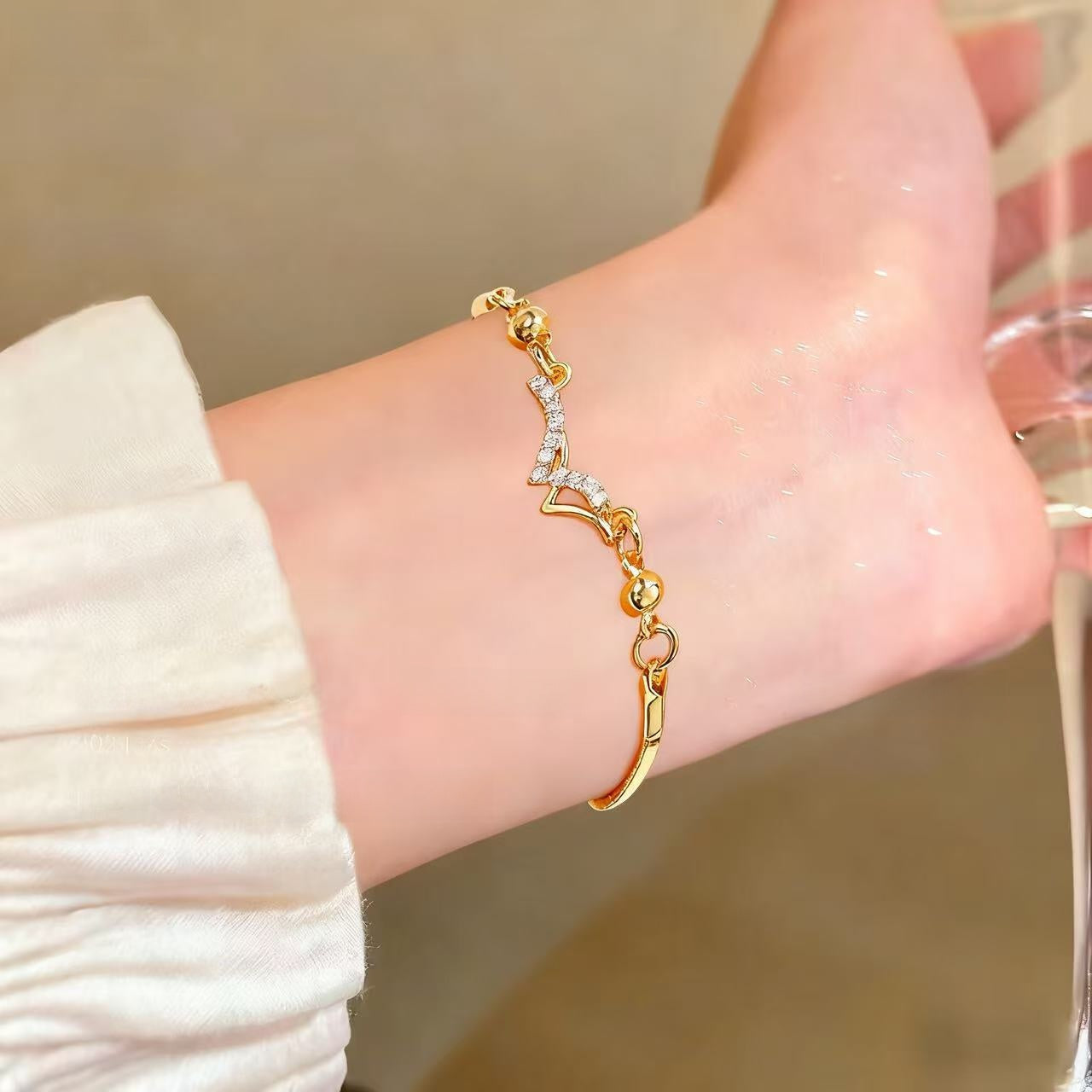 Butterfly Heart Bracelet for Women