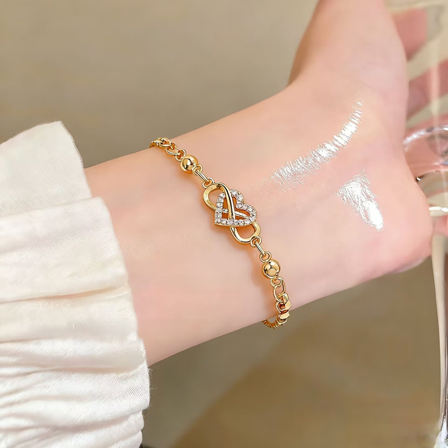 Butterfly Heart Bracelet for Women