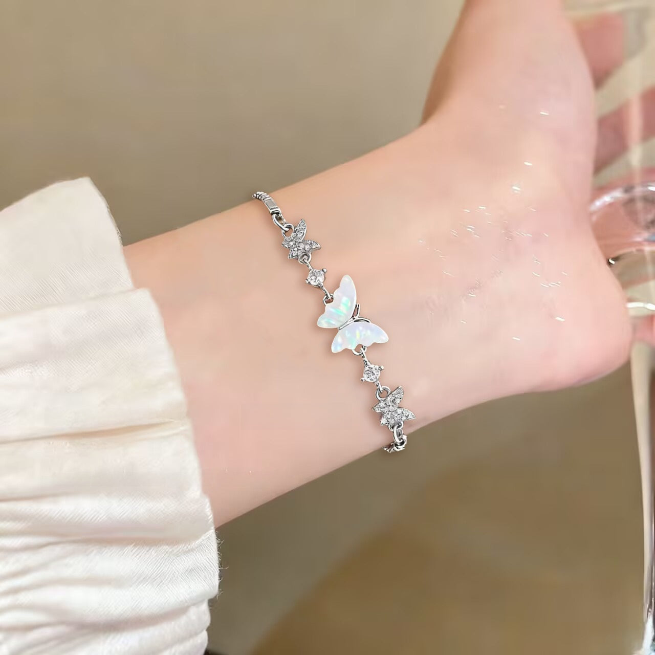 Butterfly Heart Bracelet for Women