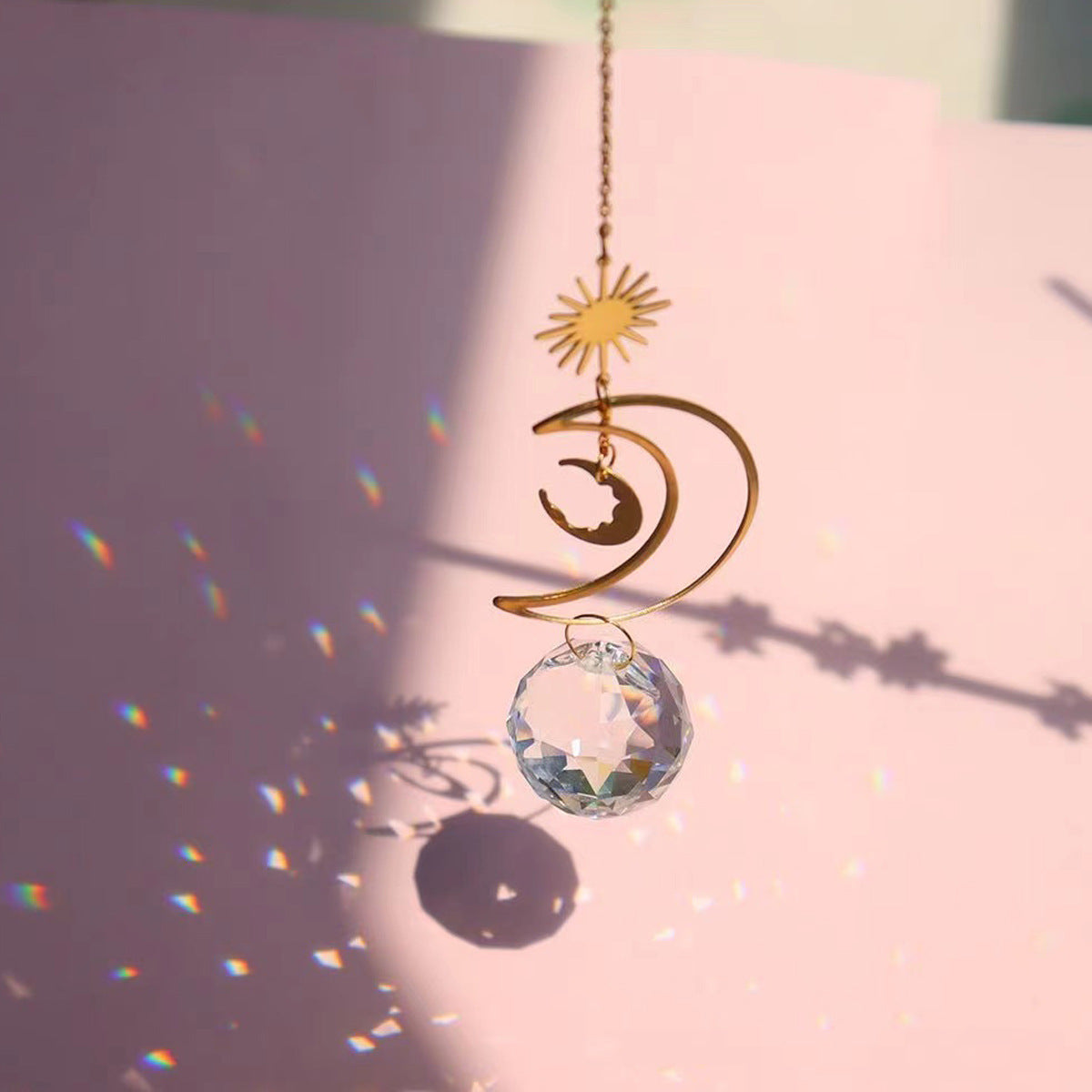 Metal wind chime pendant necklace